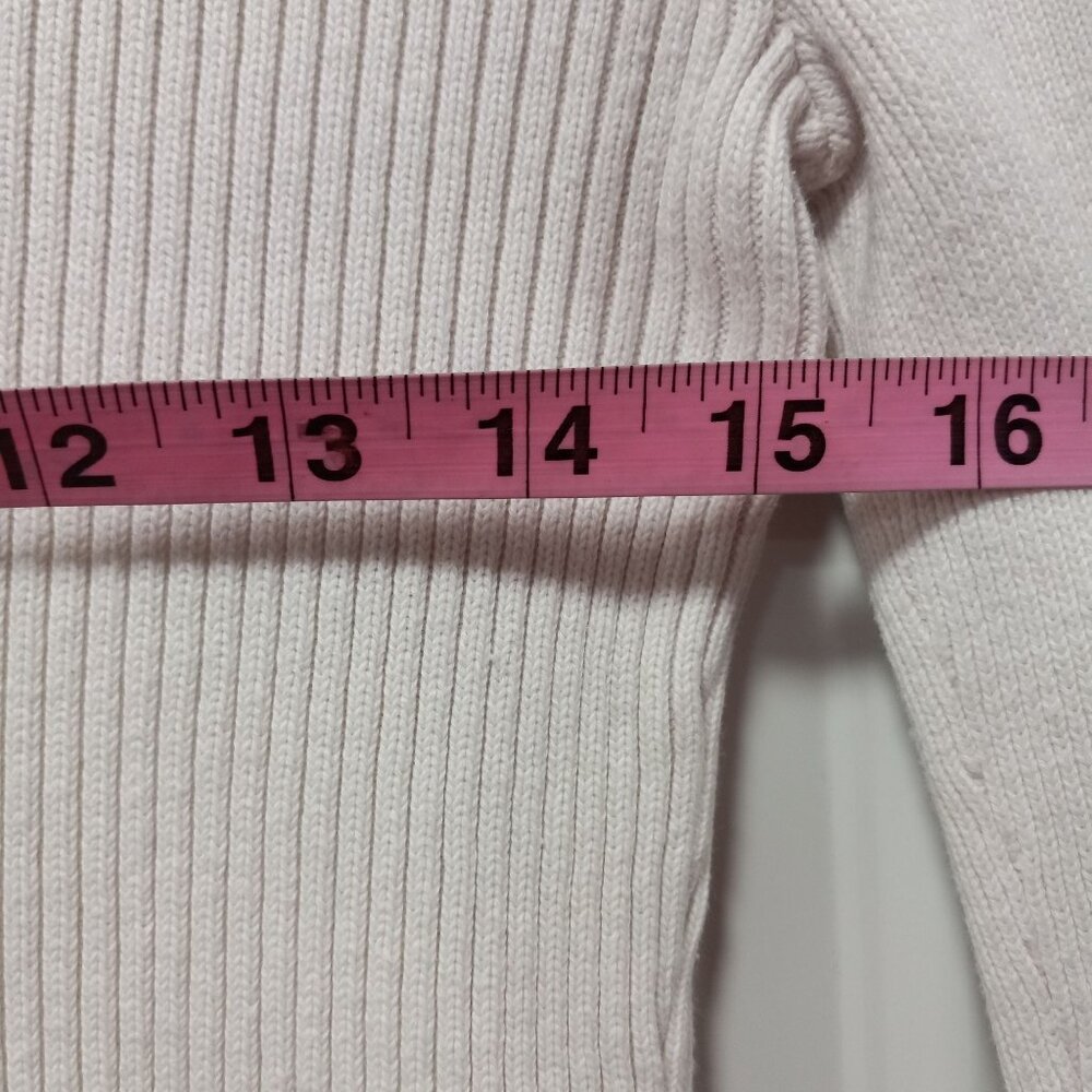 Tommy Hilfiger 100% Cotton Long Sleeve V-Neck Rib Preppy Sweater Gray Medium - Picture 13 of 13